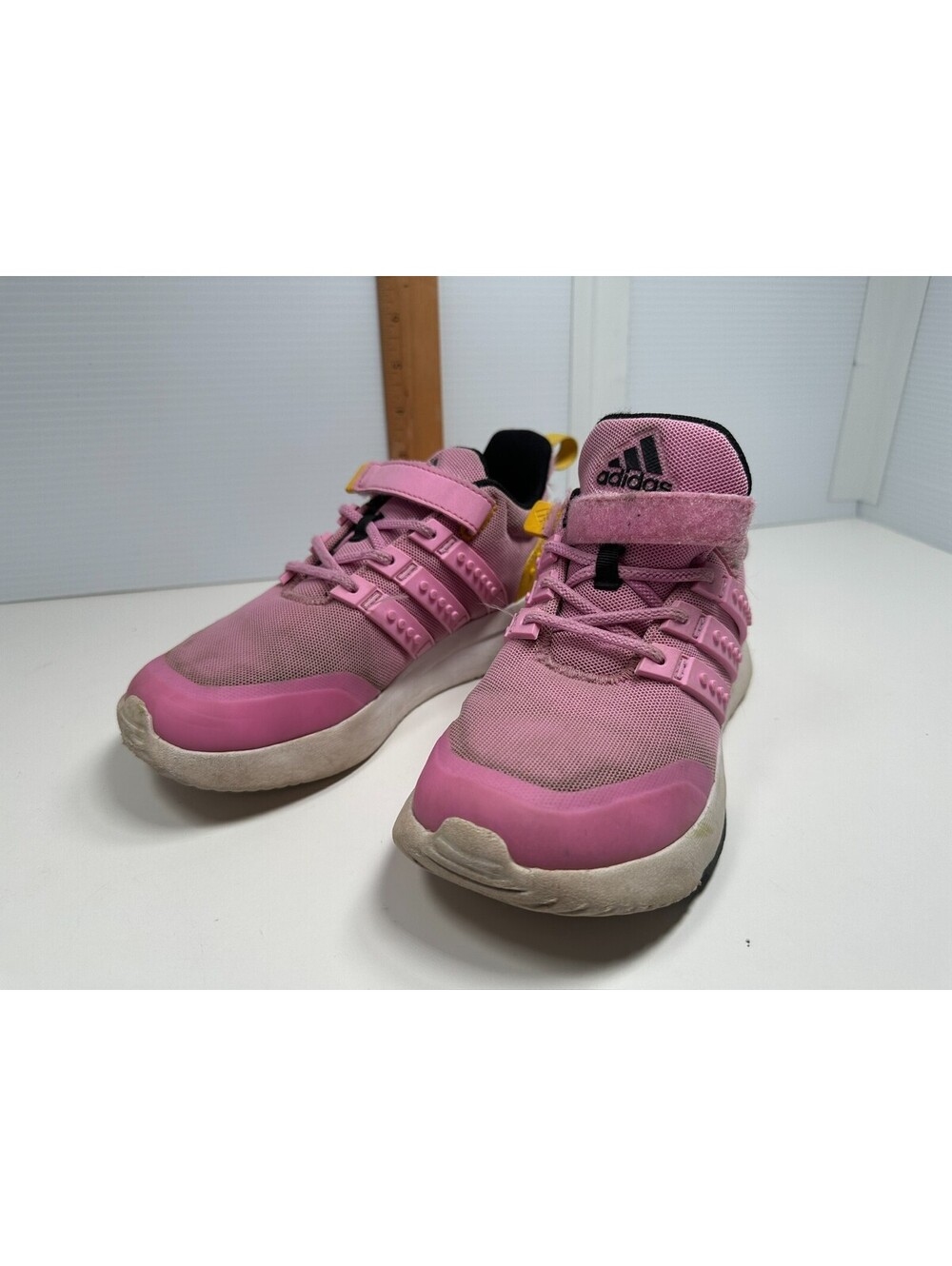 Adidas Lego Cloudfoam Shoes Girls Youth Size 2 Pink ID7366 Tr21 Racer Bliss